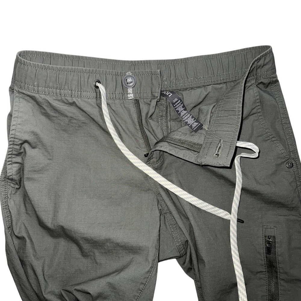 Vuori Ripstop Utility Pants Olive Green With Drawstring Size XS - Picture 7 of 9